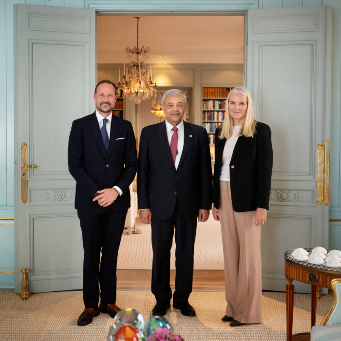 Presidenten i Palestinsk Røde Halvmåne i audiens